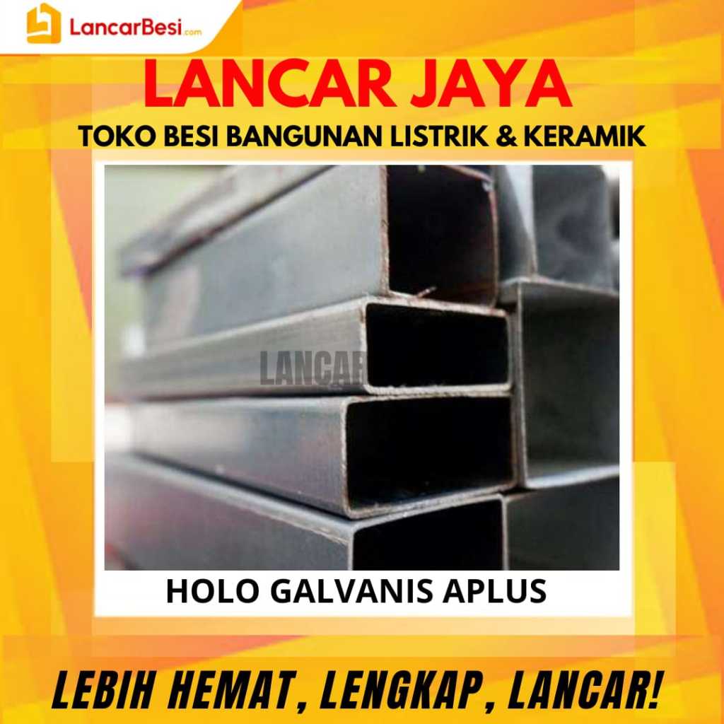 Holo Galvanis Aplus 4x2 | Besi Hollow Galvanis 4x2- 0,3mm | 4x2-0,4mm | 4x2-0,5mm | 4x2-0,6mm Hanya 