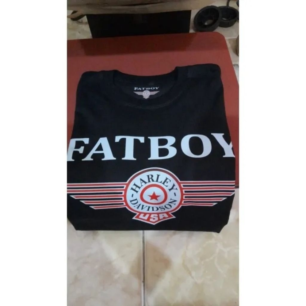 Tshirt - Kaos - Baju Fatboy Harley Davidson