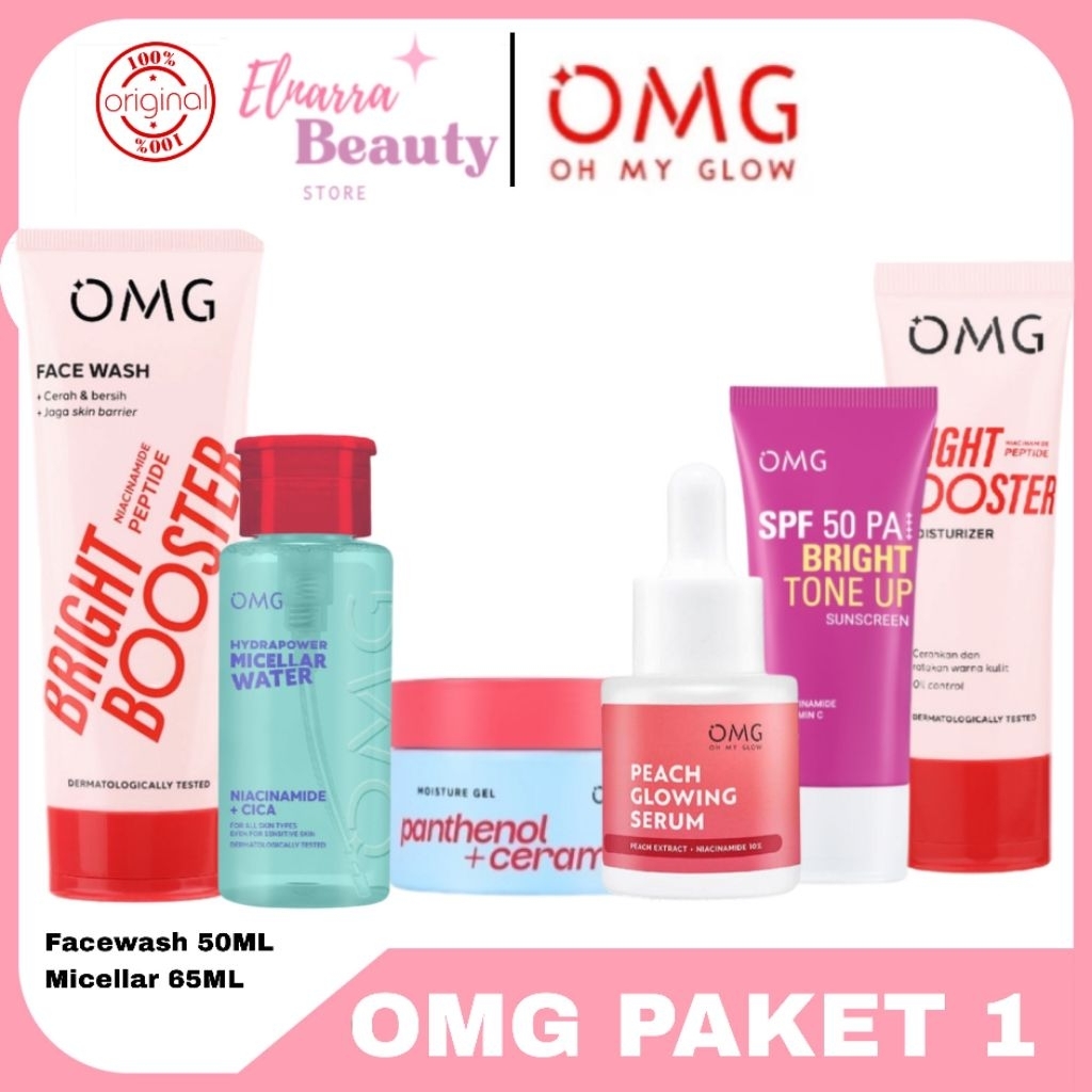 OMG Oh My Glow Paket Skincare Lengkap - OMG Paket Skincare Lengkap - Original - BPOM