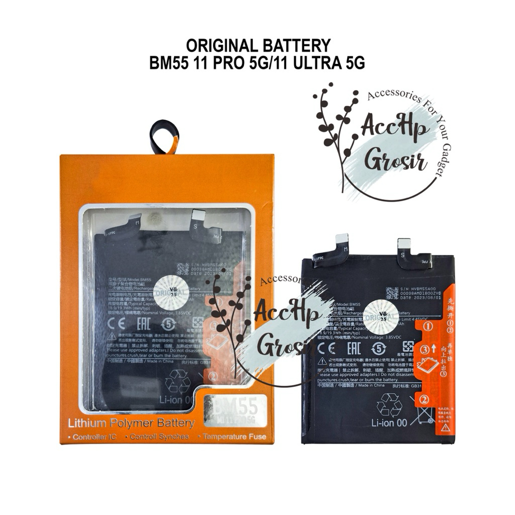 Baterai Batre MI 11 PRO BM 55 BM55 Batrai Batrei Battery Original 100% Distributor