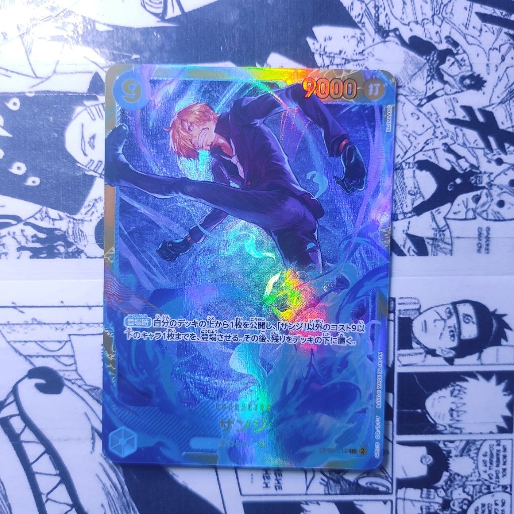 One Piece TCG Sanji SEC OP06-119 Original Bandai