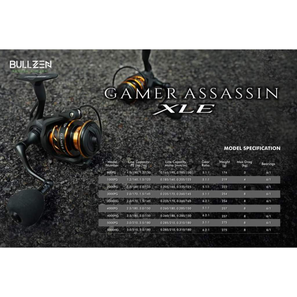 Reel Bullzen Gamer Assassin XLE