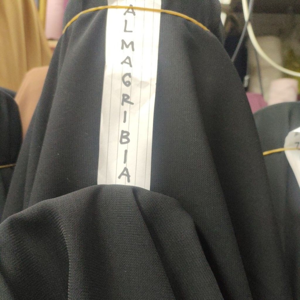 kain jetblack Almagribia /Abaya/gamis