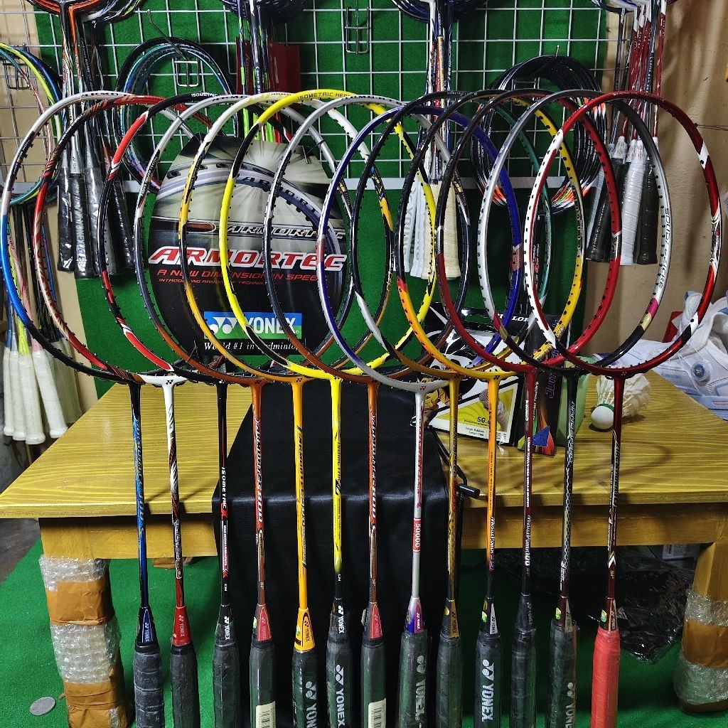 {PROMO} Raket Badminton YONEX Premium Series 4UG5 28LBS Siap Pakai