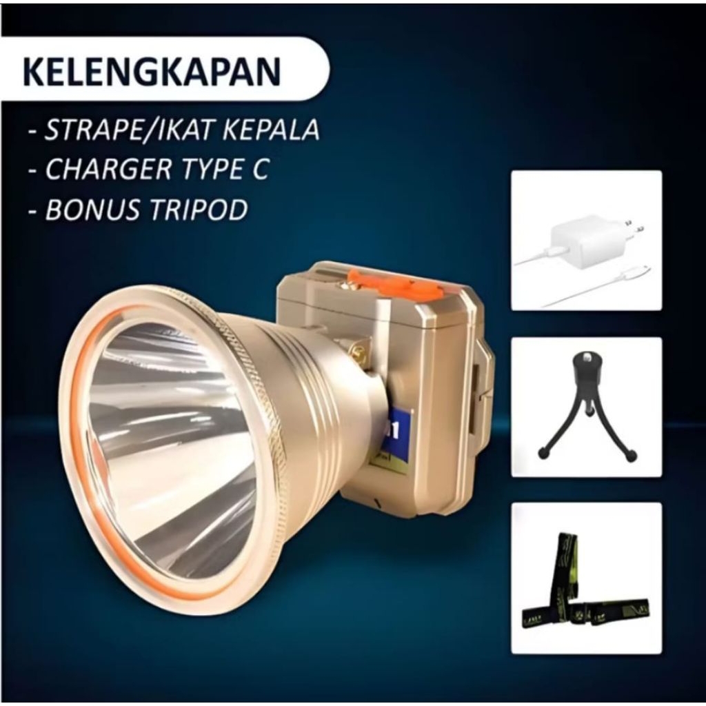 jl-A11 senter kepala jinlong 300watt waterproof senter kepala led super terang senter kepala gunung