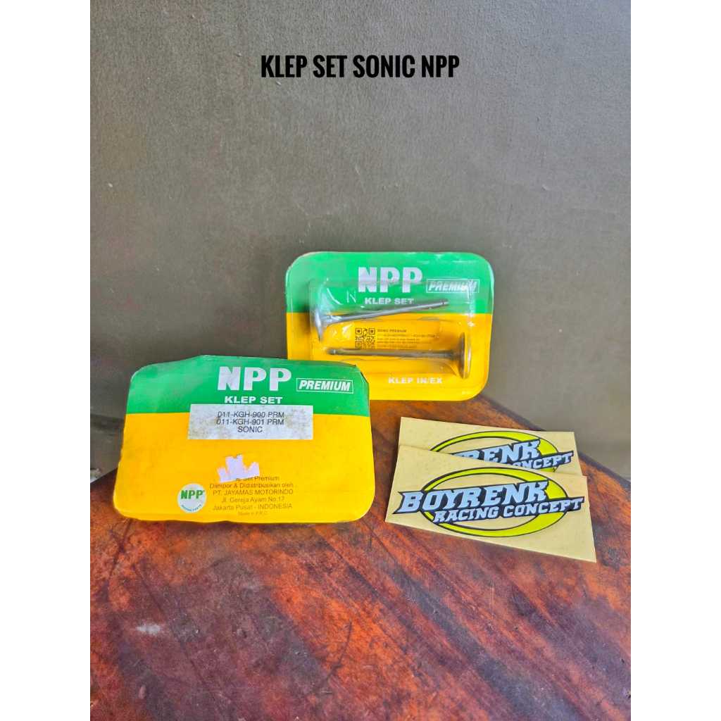 KLEP SET / PAYUNG KLEP SONIC NPP PREMIUM - BOYRENK RACING
