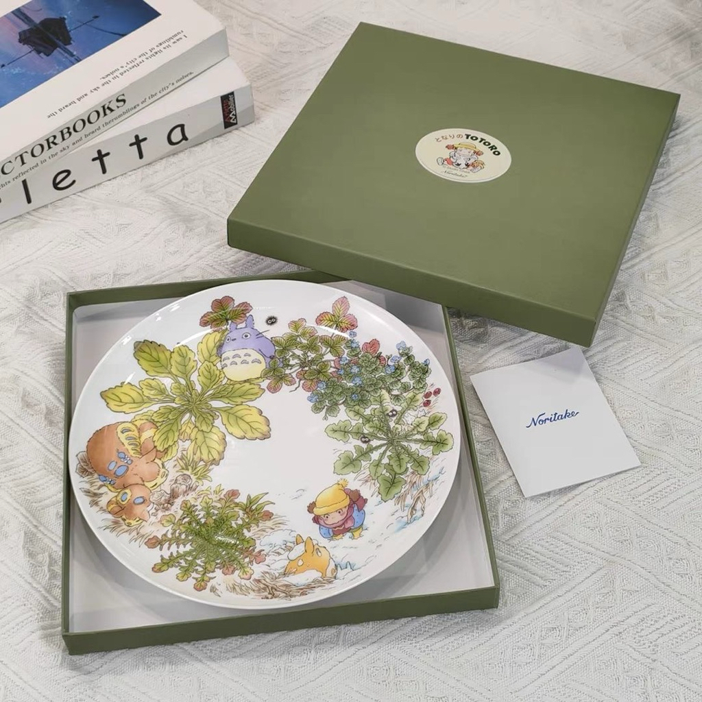 PREORDER Piring Totoro Noritake – Piring Dessert Buah & Kue 23 cm