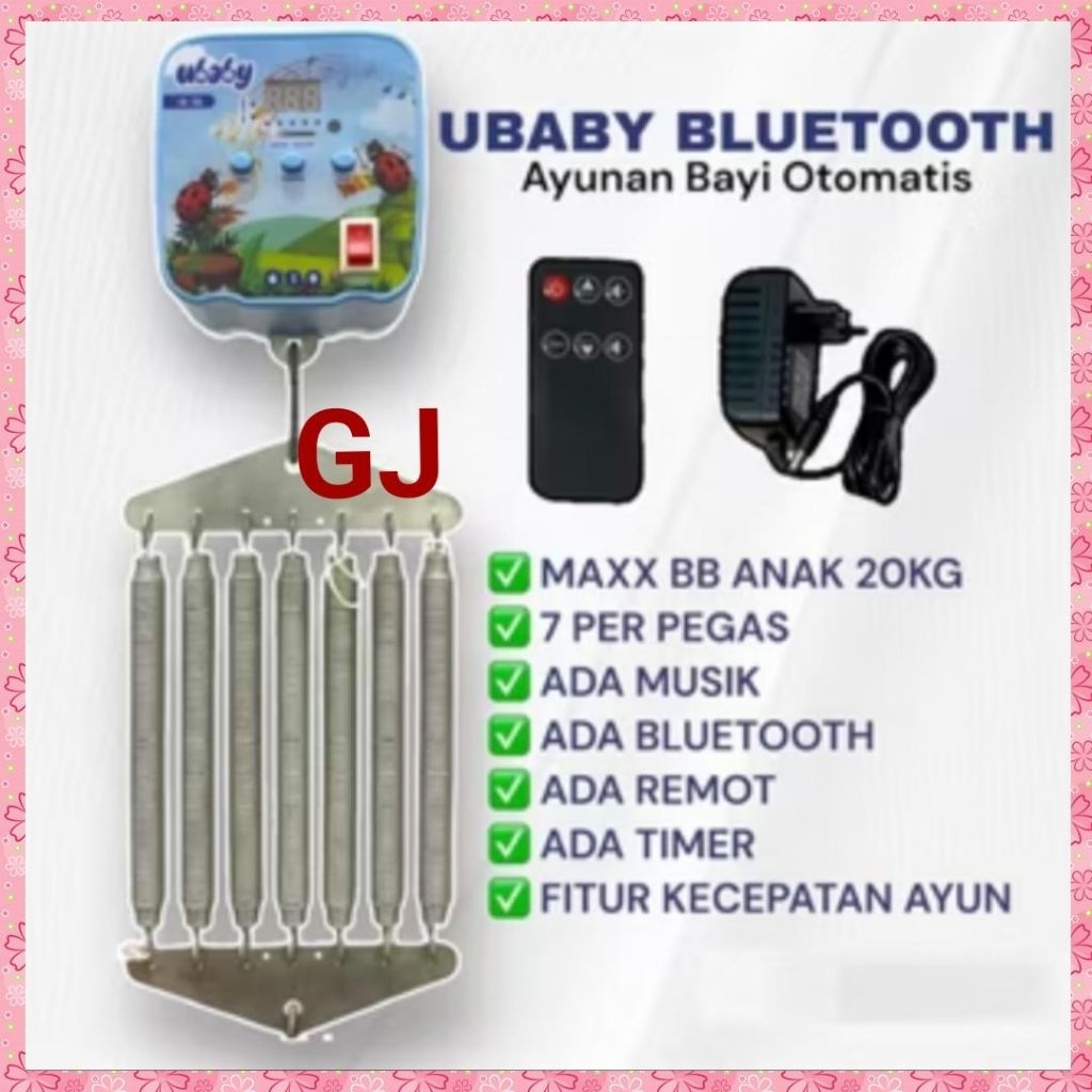 Ayunan listrik otomatis\Ayunan bayi otomatis ada musik