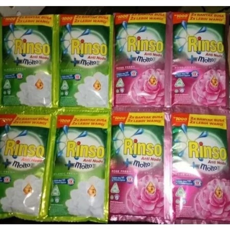 Rinso Molto Anti Noda Cair Kemasan 1000 / Rinso Cair Sachet Renceng 1000 - GROSIRAN