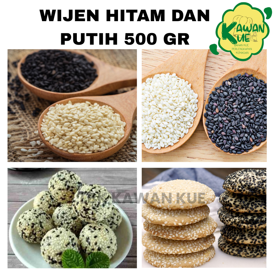 Wijen Putih Dan Wijen Hitam Timbang 500 gr