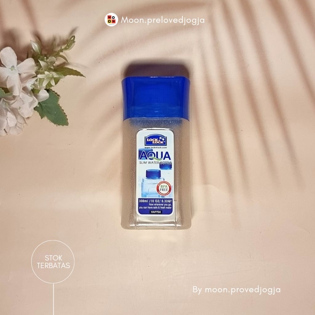 Preloved Botol Minum Aqua Slim 300 ml - LocknLock