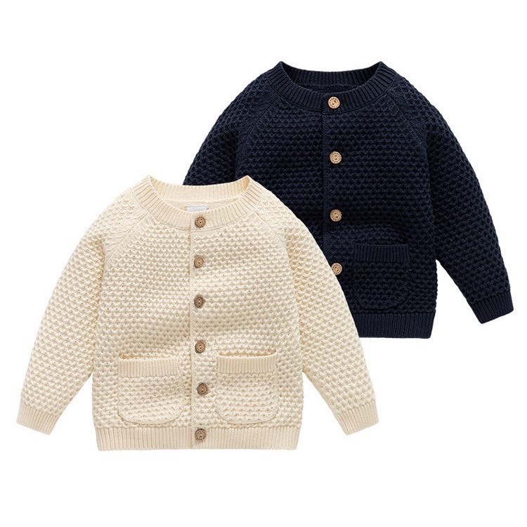 0-2 Thn || SWEATER RAJUT OUTER ATASAN BAJU BAYI PAKAIAN ANAK LAKI-LAKI LENGAN PANJANG DGBL Di