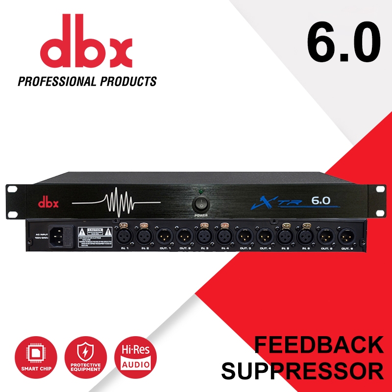 DBX 6.0 one click anti howling feedback suppressor, KTV microphone stage performance audio front-end