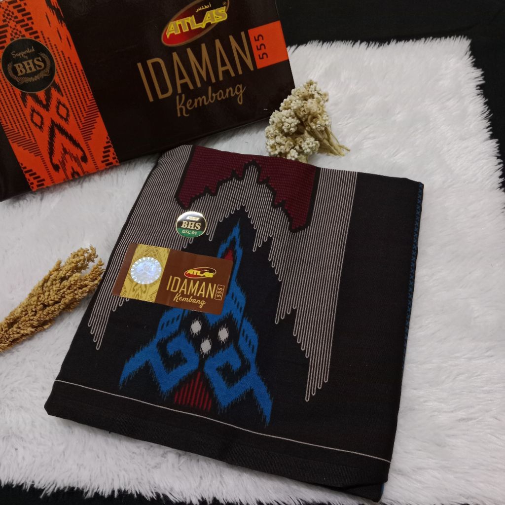 Sarung Atlas Idaman BHS // Sarung Atlas Idaman Kembang 555 BHS // Sarung Muslim Idaman ( Motif Rando