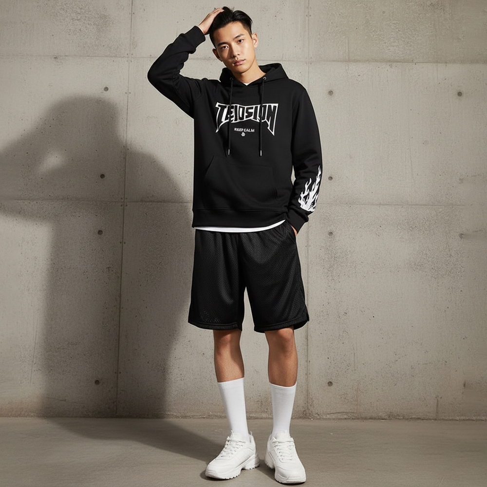 ICHI RO Hoodie Pria TELOSION Sweater Hodie Cowok Fleece Jaket Jumper Keren Murah