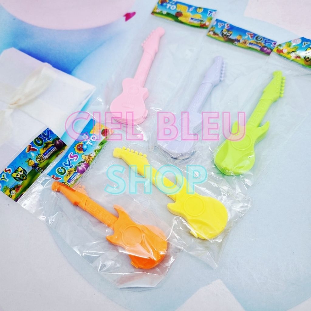 Pulpen Gitar Mini Aneka Warna Lucu