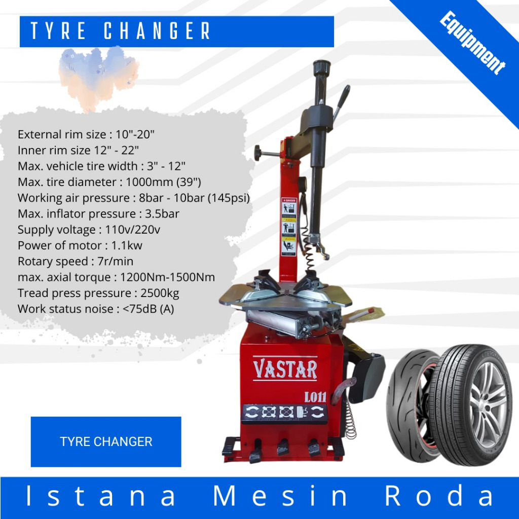 tyre changer tire changer mesin pembuka ban otomatis mobil motor merk vastar L011