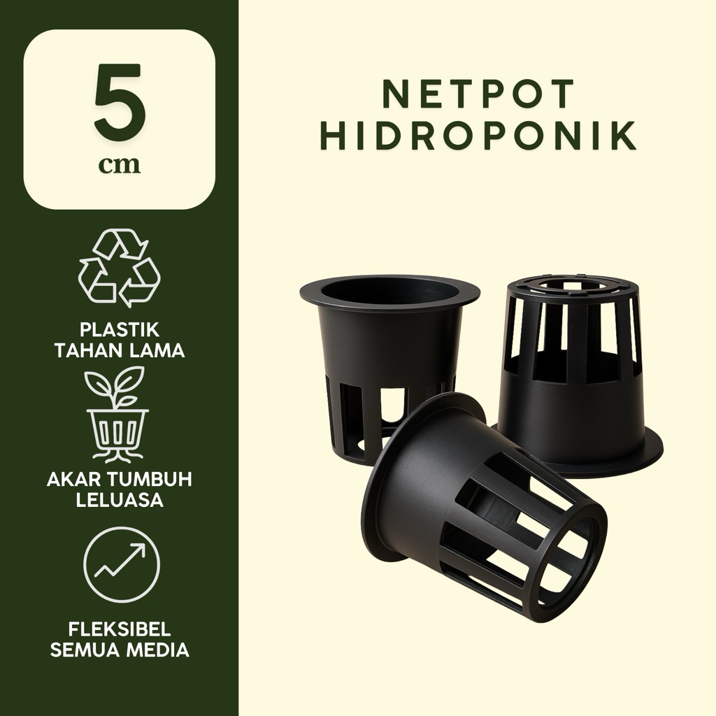 NETPOT HIDROPONIK 5 CM