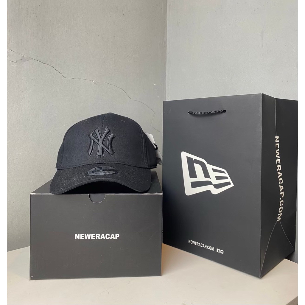 Topi Baseball MLB Cap New Era Logo NY Bordir Hitam Topi Baseball MLB Cap New Era Emboss New York Yan