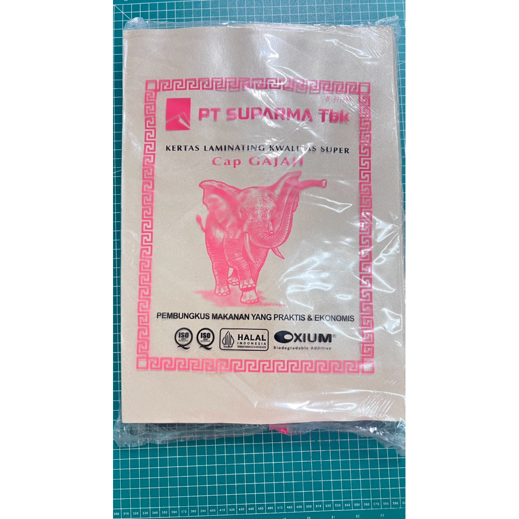 Kertas Nasi cap Gajah Merah bungkus nasi uduk nasi padang