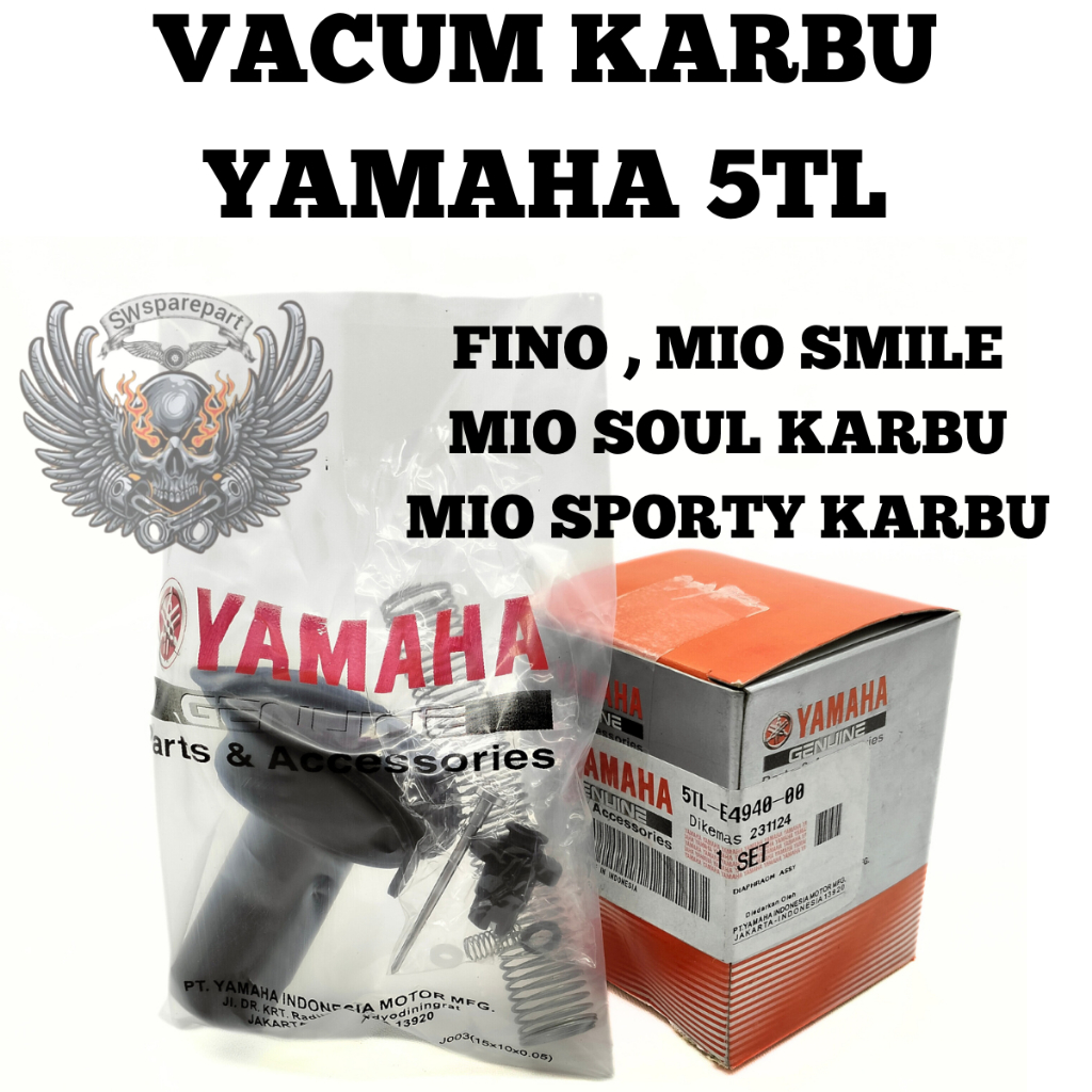 ORIGINAL ( 100% ) VAKUM KARBURATOR YAMAHA 5TL FINO MIO SMILE SOUL KARBU SPORTY KARBU KUALITAS ORIGIN
