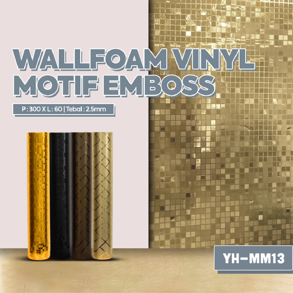 Wallpaper Dinding Foam Vinyl Motif Marmer Anti Air & Tebal 60cm x 3m - Stiker Dinding Wallfoam Pvc