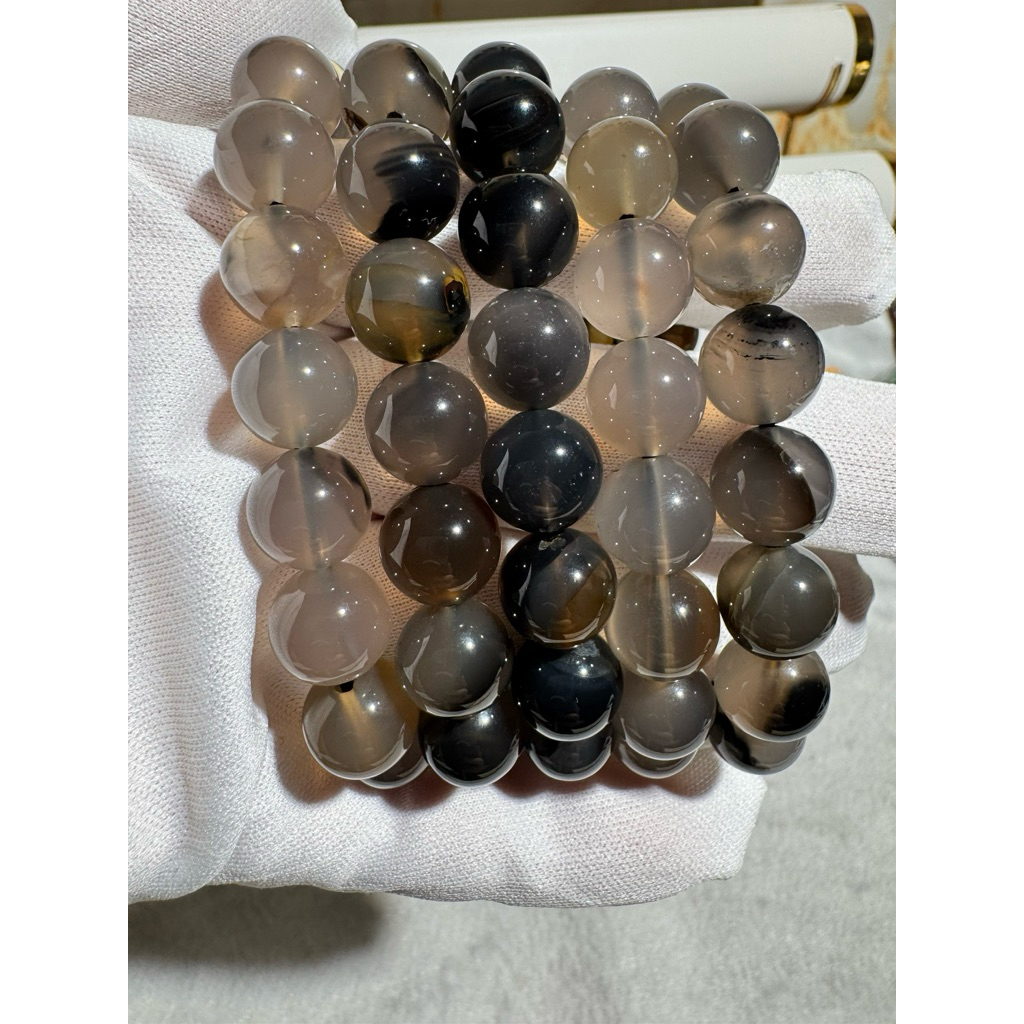 Natural Gelang Volcano Agate 12mm