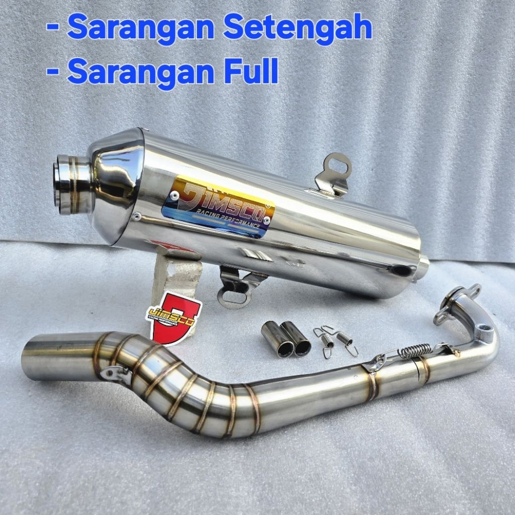 Knalpot Standar Racing JIMSCO Standar 38mm Aerox Nmax Vario PCX Beat Mio Scoopy Lexi Motor