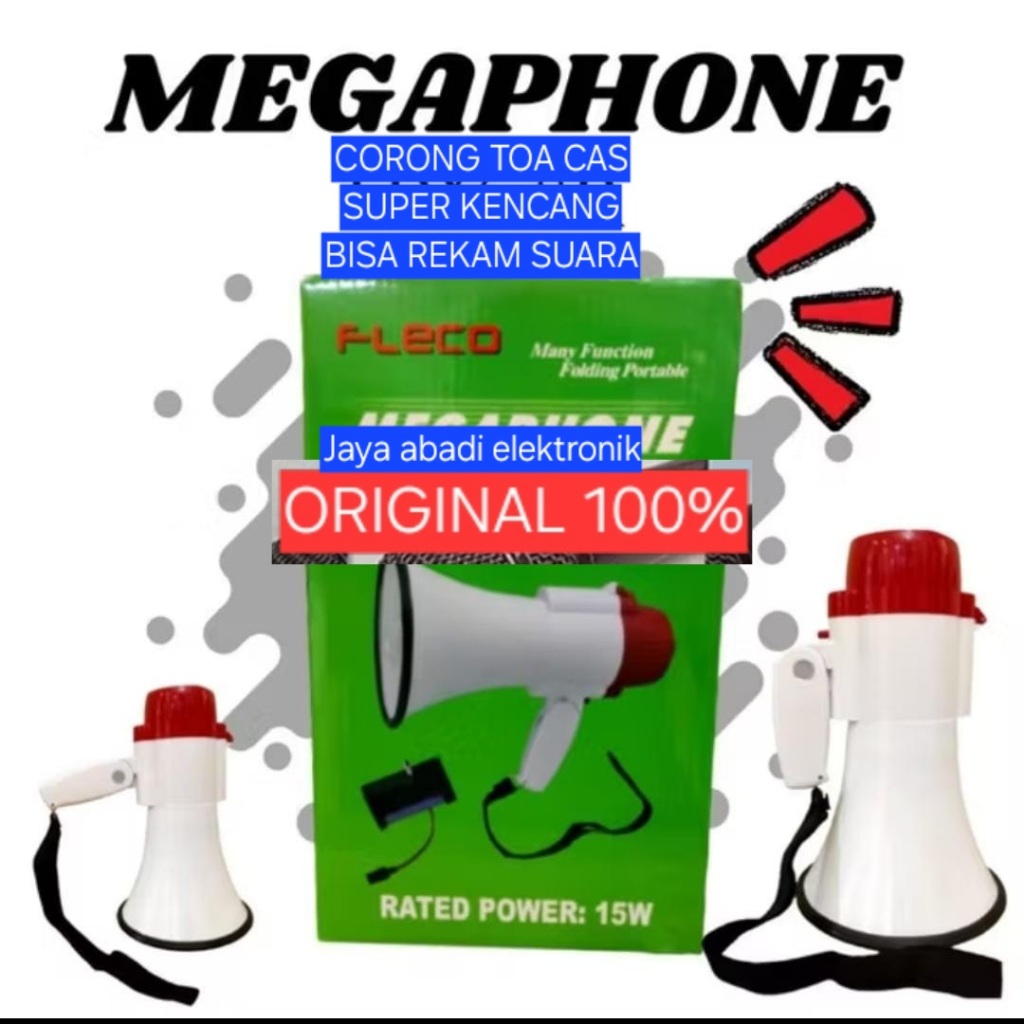 H64 MEGAPHONE CASAN ISI ULANG BATERAI BATERRY BATERE TOA CORONG Speaker Karaoke PENGERAS SUARA MIC M