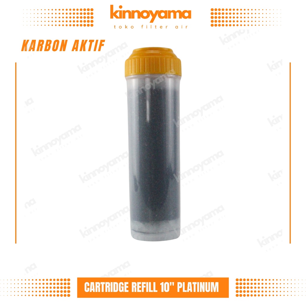 Cartridge Filter Air 10" Karbon Aktif Super Platinum Kinnoyama/GAC 10"/Filter Air Keruh dan Berbau