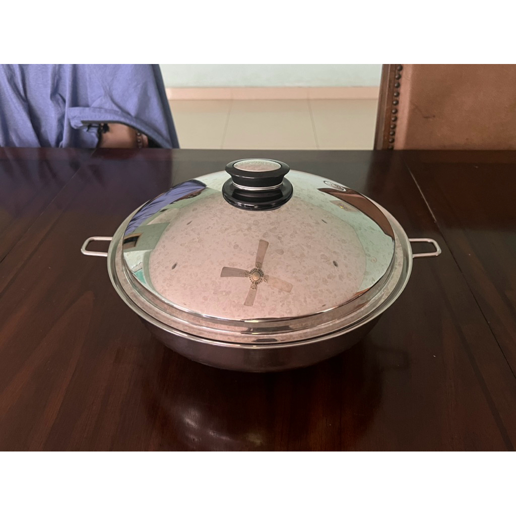 PRELOVED Saladmaster Wok + Steam Tray 5QT/4.7L