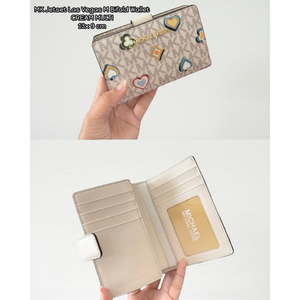 Dompet Wanita Branded MK Jetset Las Vegas M Bifold 13x9 cm ORIGINAL