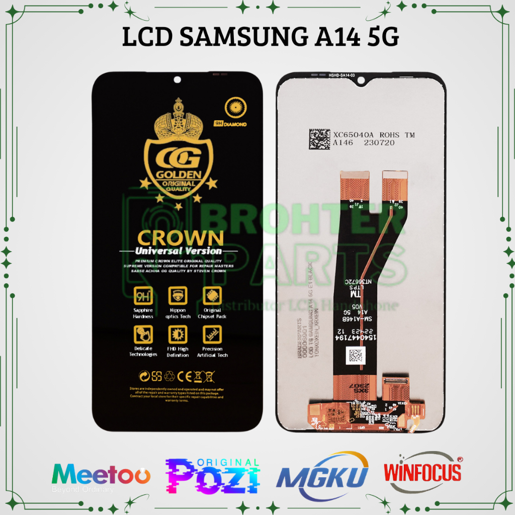 LCD SAMSUNG A14 5G / (SAMSUNG GALAXY A14 5G) / A146 TOUCHSCREEN FULLSET COMPLETE ORIGINAL