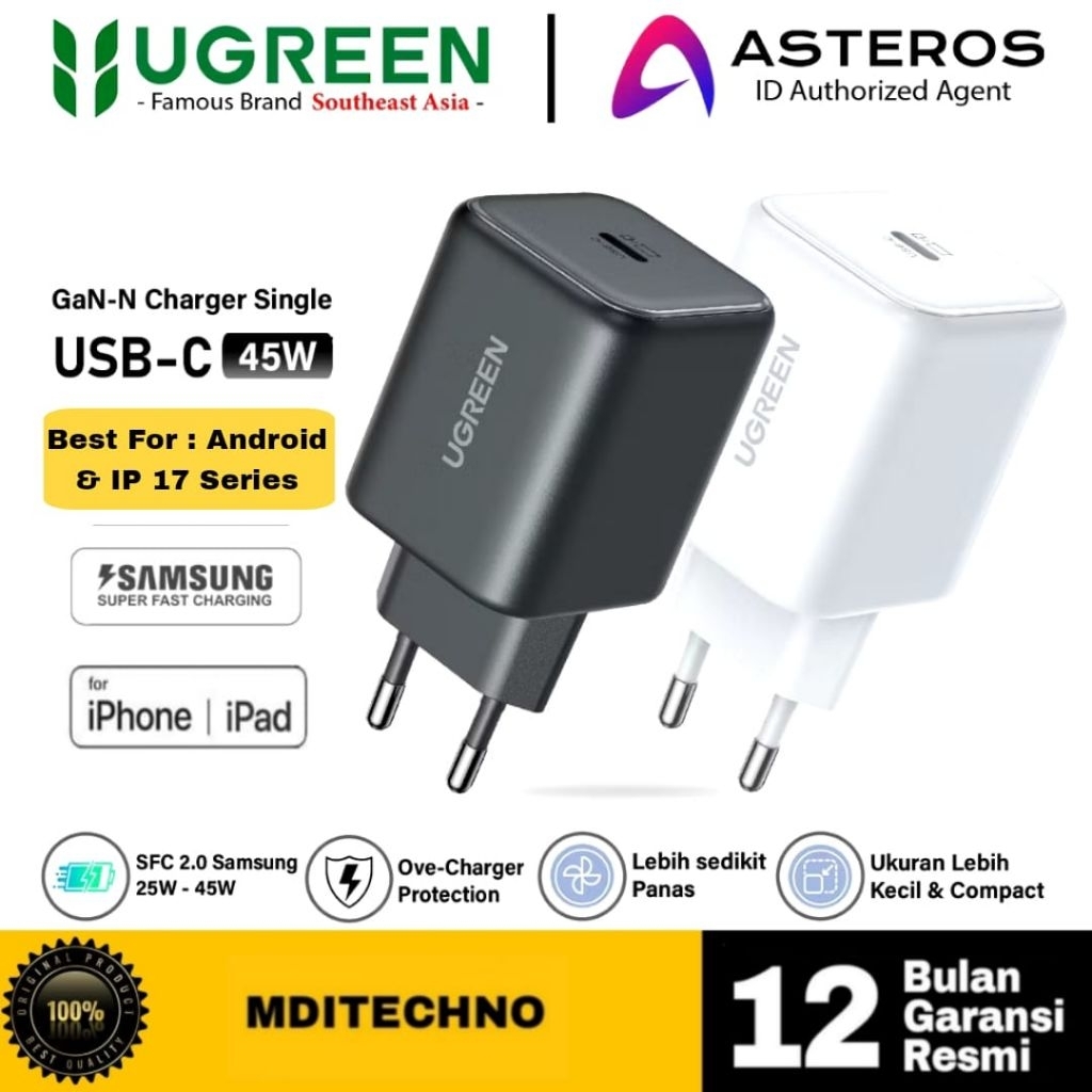Adaptor Ugreen 45W for Iphone dan Android