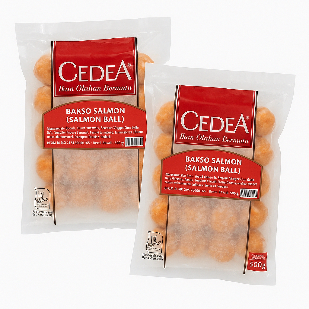 CEDEA SALMON BALL 500GR FROZEN FOOD HALAL