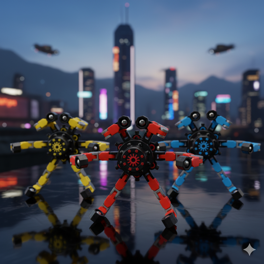 [COD] Mainan Gangsing Spiner Kreatif Terbaru NEW Fingertip Mechanical Spinner Gyro Tua Muda Anak Cow