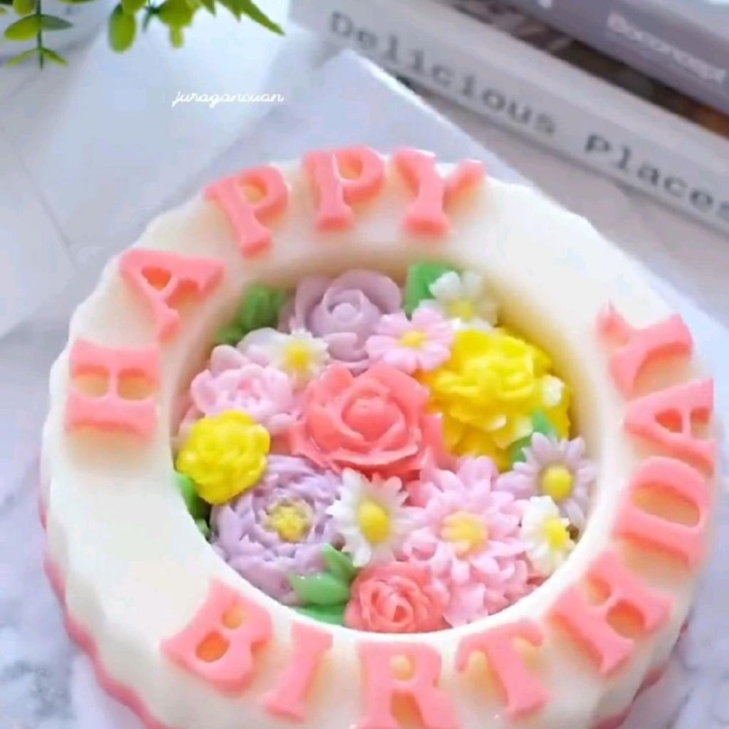 Loyang Kolam Happy Birthday / Pipet / Alas Puding / Dus Puding - A Bahan Plastik