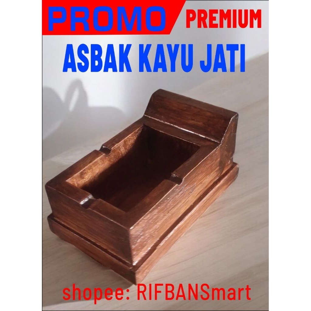 kuburan asbak kayu jati premium rifbansmart