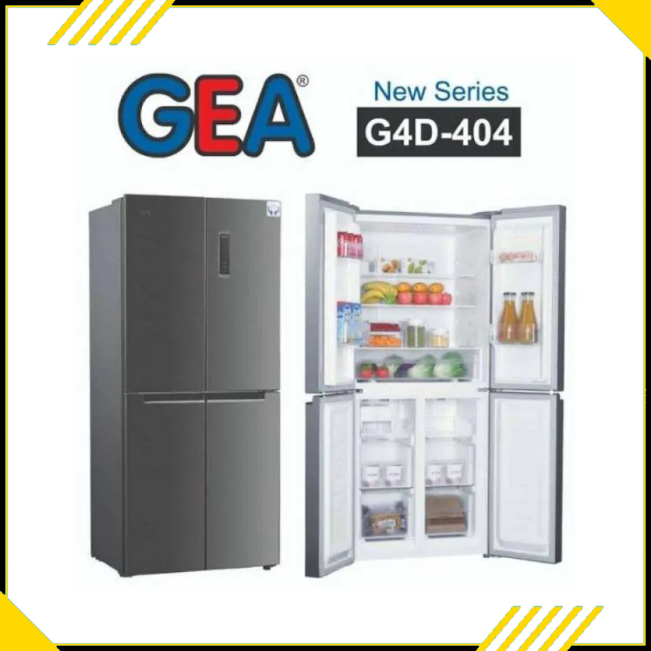 KULKAS 4 PINTU GEA 404 LITER GAD-404 INOX