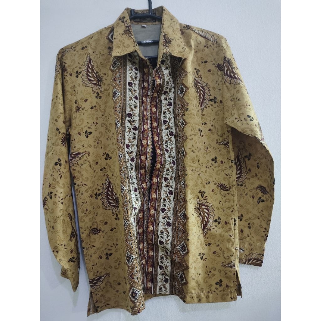 Batik atasan pria ada puring, like new(PL pribadi)