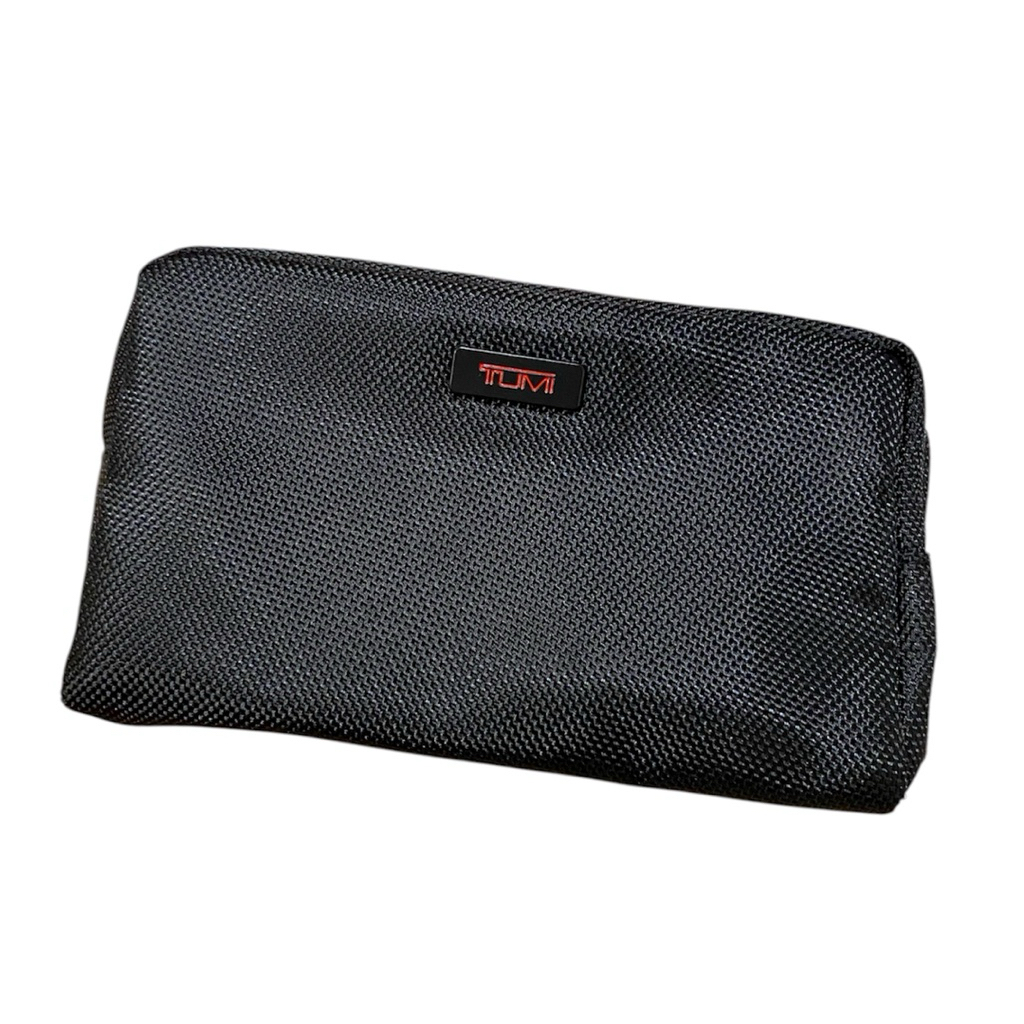TUMI for Delta Airlines Amenity Kit Black Travel Pouch / Toiletry Bag