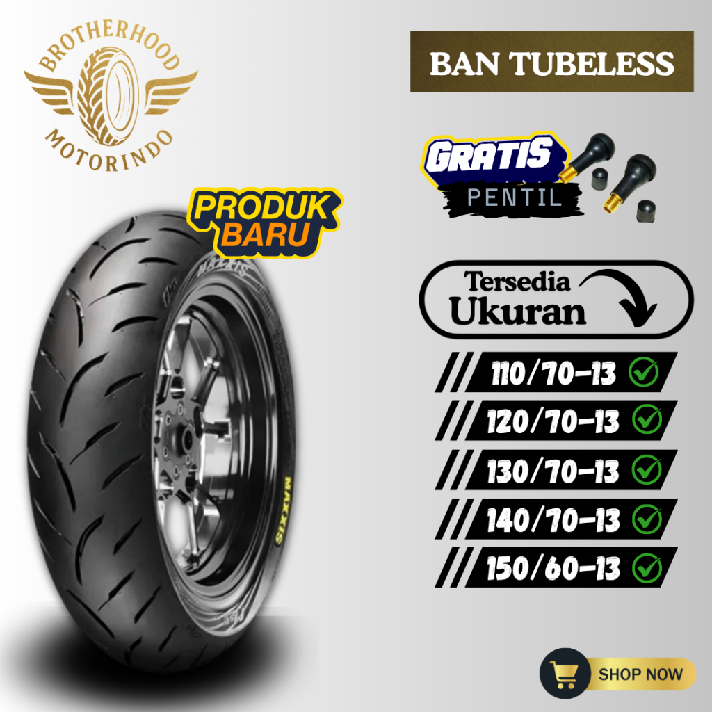 BAN MAXXIS VICTRA S98-ST  TUBELESS ( 110/70-13 / 120/70-13 / 130/70-13 / 140/70-13 / 150/60-13 ) BAN