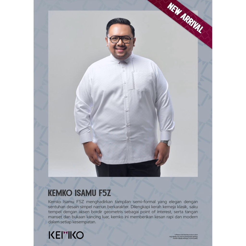 RABBANI ORIGINAL - baju koko jumbo KEMKO ISAMU F5Z MST PUTIH
