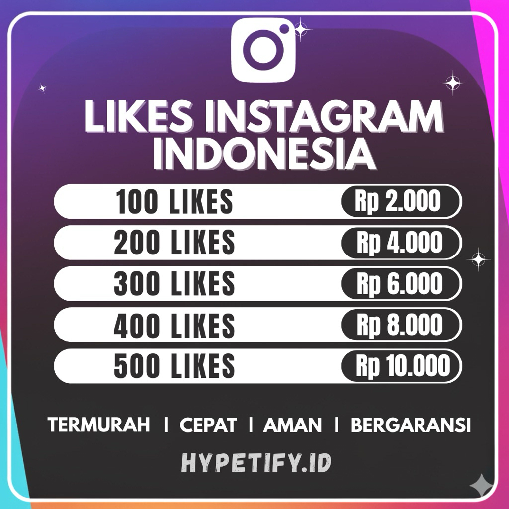 Like Instagram Indonesia Real Akun Aktif Indonesia Termurah Bergaransi