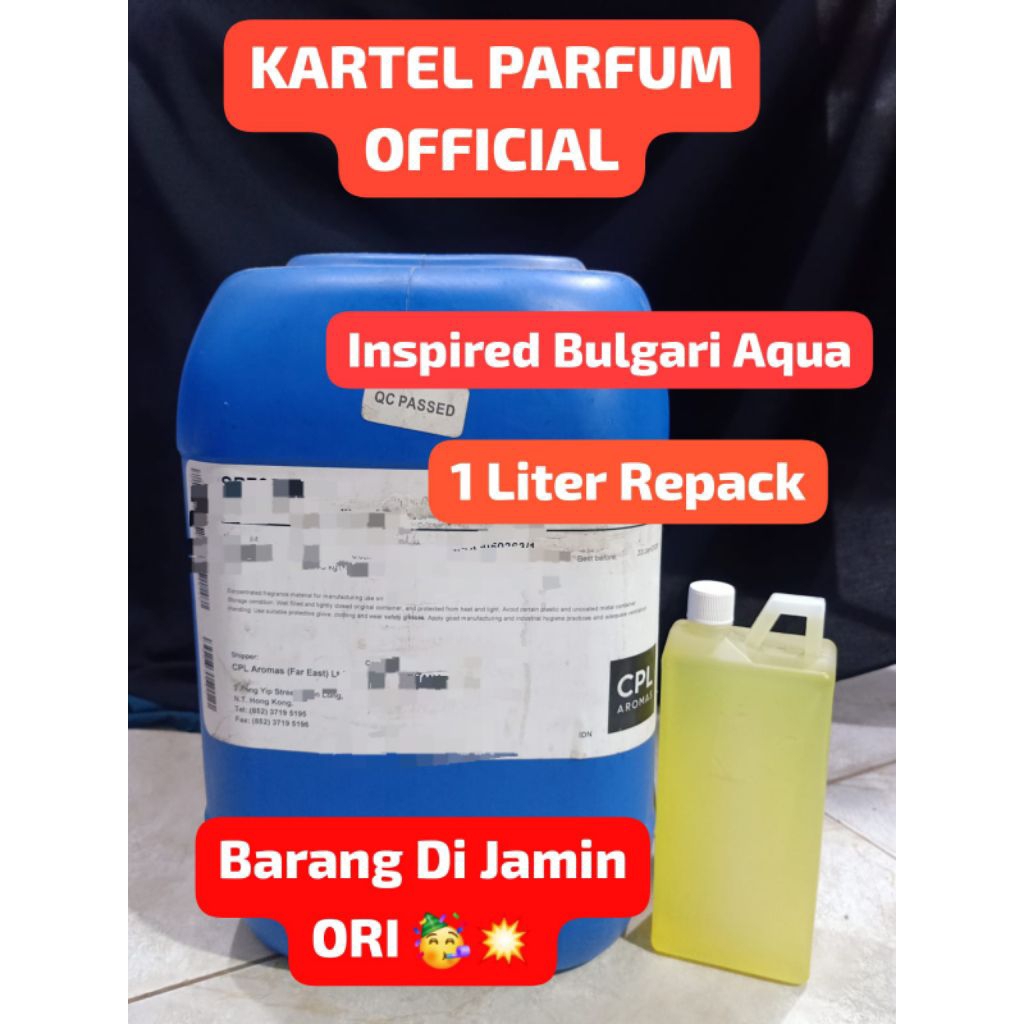 BIBIT PARFUM ORI | BULGARIi AQUA | 1LITER REPACK | CPL