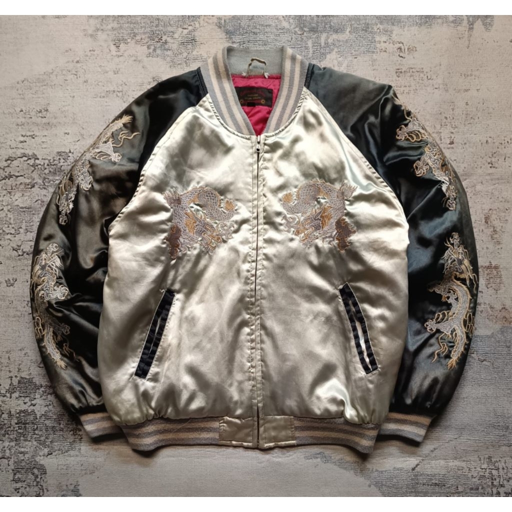 Varsity Satin Sukajan dragon  full bordir