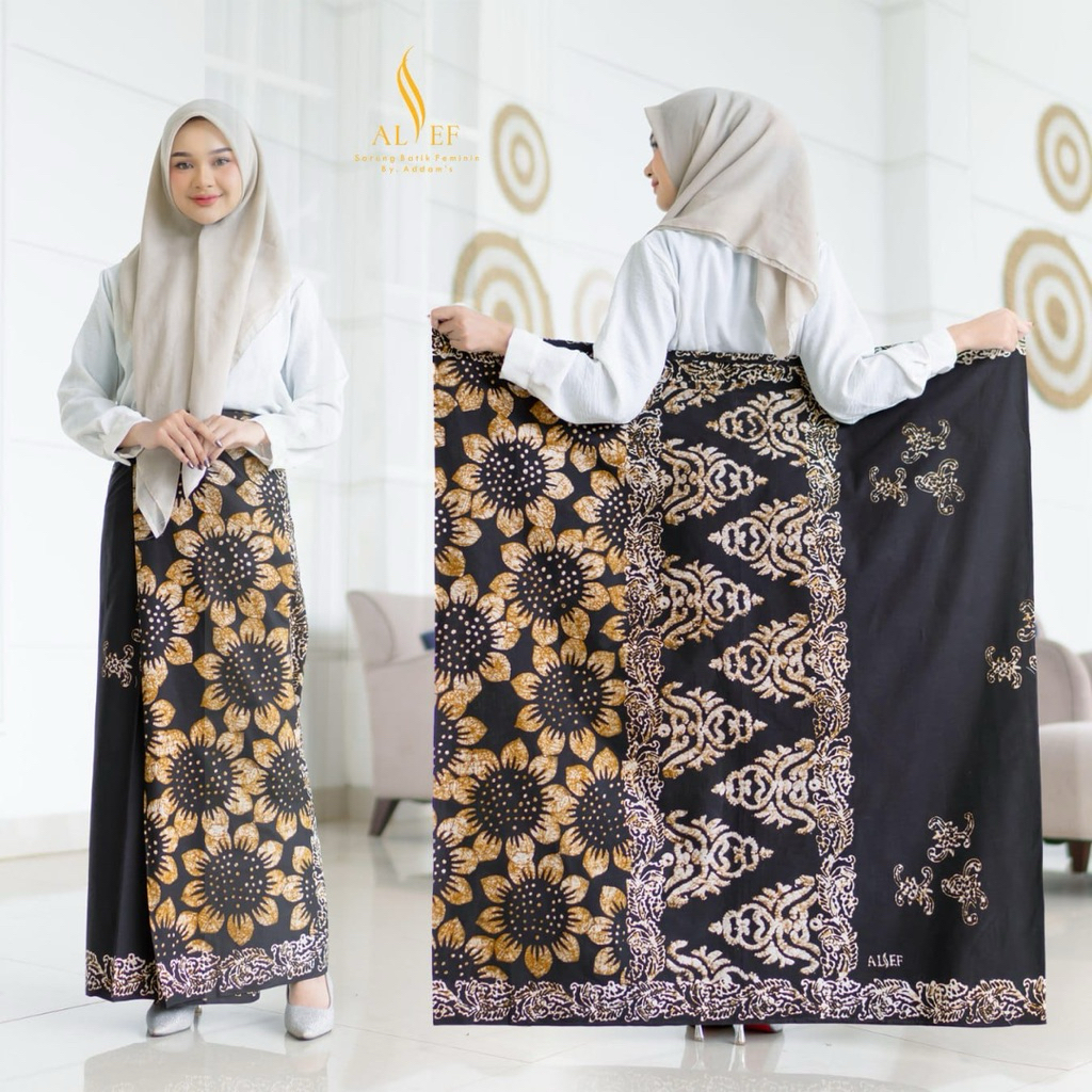 Alief - Sarung Batik Cap Katun Malaman Santri Putri Sarung Seragam Katun Santri