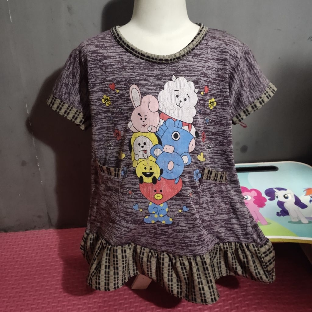 c atasan tunik anak  4-5 tahun