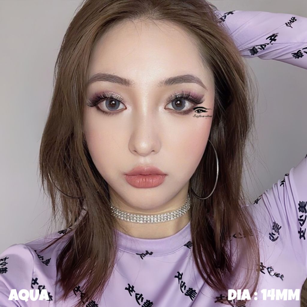 SOFTLENS SALE / PROMO / PUDDING / GRAY / GREY / EOS 14 MM ( MINUS -0.50 S/D -10.00 )