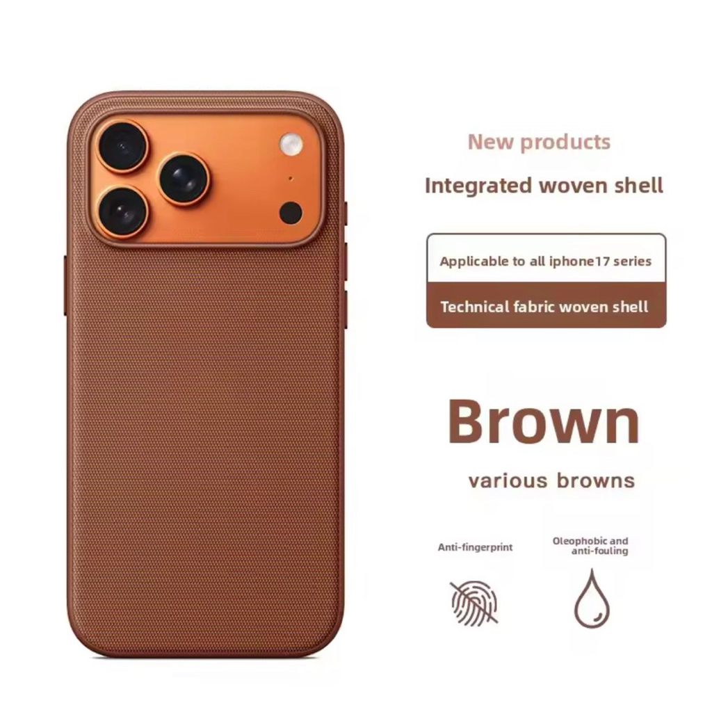 Leather case techwoven magsafe animation iphone 17 pro max casing magnetic premium